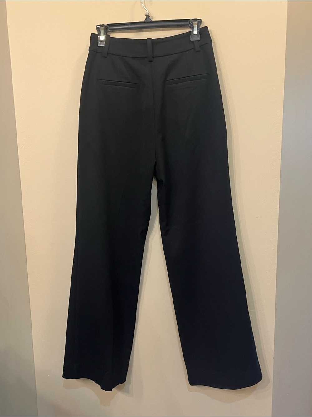 Favorite Daughter black high rise pleated trouser pants relaxed fit 6 - Picture 4 of 6